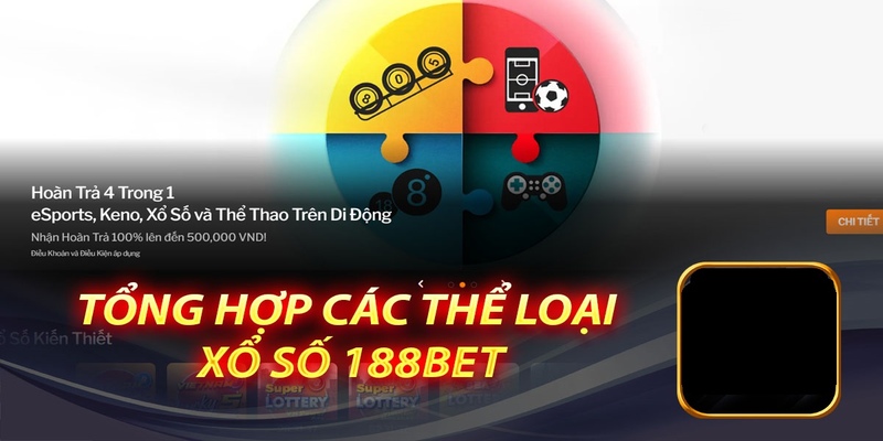 Xổ số 188bet cung cấp những bộ môn như thế nào?